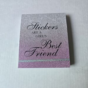 Claire's Pink and Silver Glitter Sticker Kit